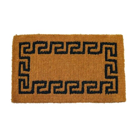 GEO CRAFTS Geo Crafts G256-48gr Igk 30 x 48 in. Imperial Greek Key Doormat - Green G256-48GR IGK